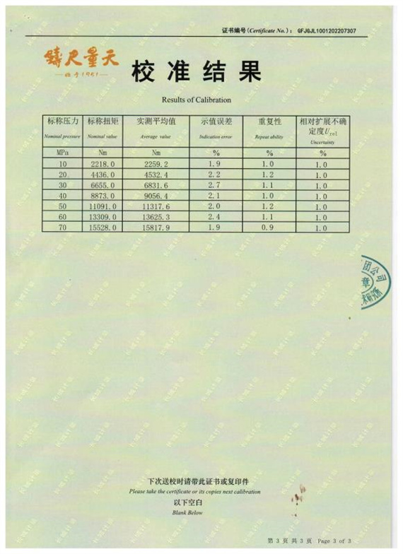 液压扳手检测报告 (2)